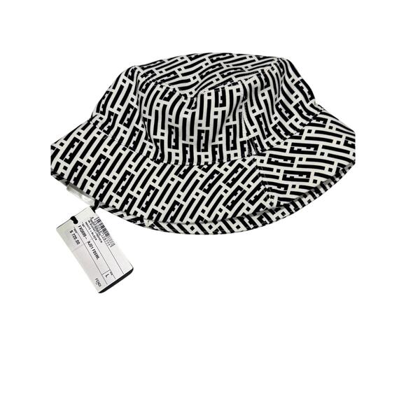 Fendi Black and White Bucket Hat Large New with Tags - Picture 4 of 4
